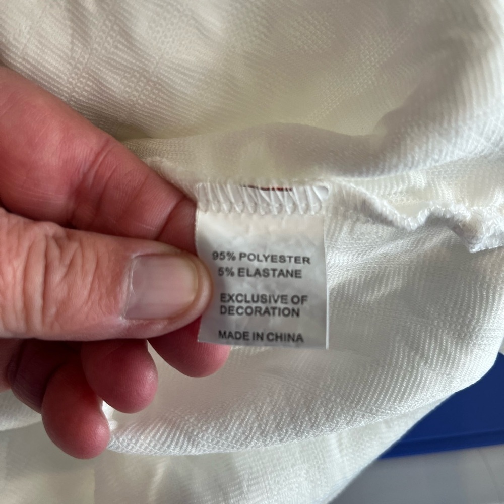 Textured White Hoodie - Picture 8 of 9